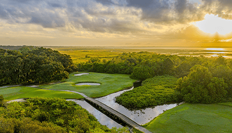 Cart path of golf course